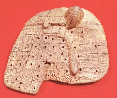 Modello di fegato di pecora usato per predire il futuro, Babilonese da Unbekannt Unbekannt